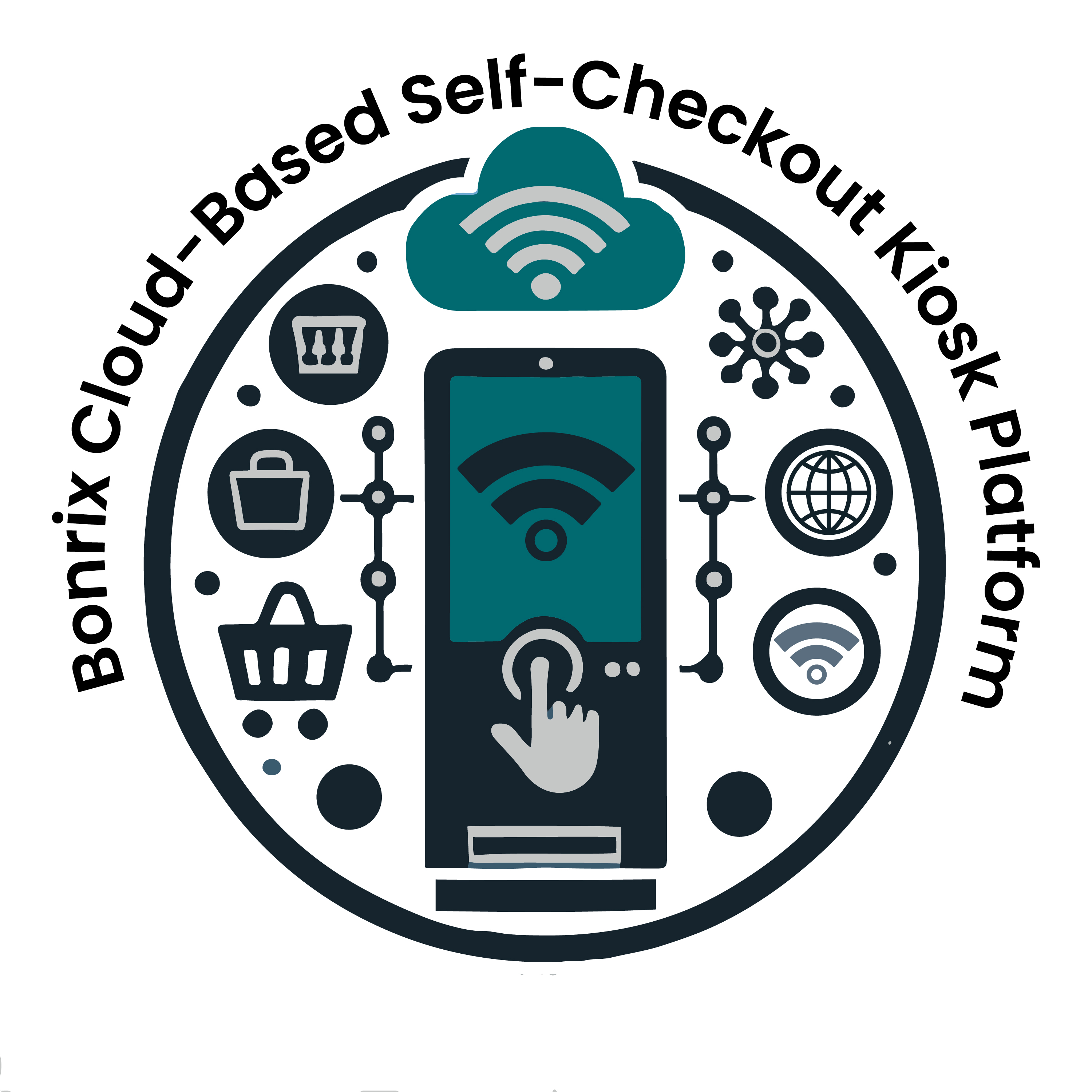  Bonrix Cloud-Based Self-Checkout Kiosk Platform enabling quick customer self-checkout with support for various payment options and digital wallets